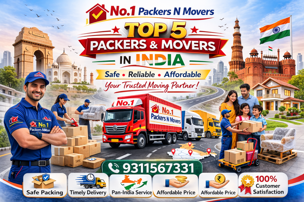 Top 5 Packers and Movers in India